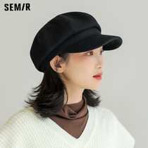 Semir octagonal hat children autumn and winter British retro wind ins tide duck tongue beret Joker painter newsboy painter hat