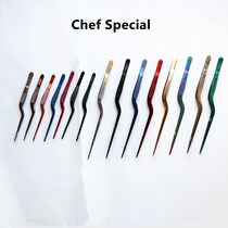 304 stainless steel tweezers plate barbecue molecular cuisine Western food chefs take food sub-plate tea set clip