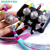 Ancient Fair Palace Bell Couple Mobile Hanging Rope Short Accessories Chain Men and Women New Small Pearl Cute
