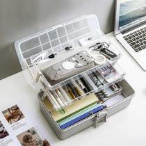 Brush toolbox storage box Art students put tools in the box box multi-layer practical portable simple new