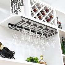 Red wine cup holder household hanging wine cabinet wine cup holder bar ornaments European style tall cup holder hanging cup holder upside down