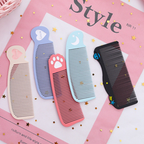 Net red cartoon small comb curly hair comb portable cute girl heart portable child Girl anti-static