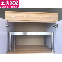 Stainless steel rack kitchen rack one floor microwave oven sub-layer rack cabinet compartment oven rack storage partition customized