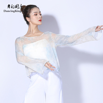 New classical dance body rhyme suit gradient gauze dress dance costume female elegant fairy Chinese dance practice suit top
