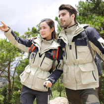 Stormtrooper mens and womens fashion brand Korean three-in-one detachable two-piece set windproof waterproof mountaineering jacket Tibet travel