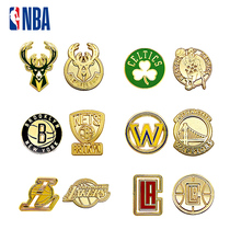 Peripheral badges two teams Bucks Lakers Warriors Celtics Nets Clippers