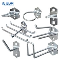 Hole board adhesive hook accessories hardware tool rack metal storage wall hole board shelf multifunctional shelf