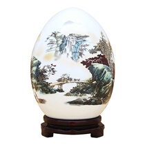 Jingdezhen Decorative ornaments Bogu rack Home wine cabinet Chinese creative jewelry Living room indoor Fu Egg new ceramics