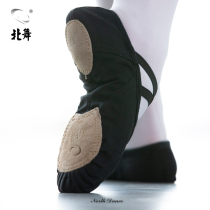 North dance black adult dance shoes children Womens soft bottom practice shoes mens Chinese body cat claw girl ballet shoes
