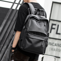 Leather mens shoulder bag mens fashion trend leisure business travel bag large capacity Korean schoolbag computer backpack