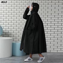 New four-in-one-eva raincoat male and female student adult can backpack raincoat hiking electric bike double peak