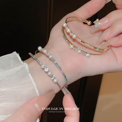 taobao agent Zirconium, women's bracelet, advanced sophisticated accessory, jewelry, light luxury style, high-quality style, 2023 collection