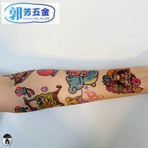 Tattoo sticker waterproof female ins Wind cartoon cute SpongeBob beautiful girl flower arm sticker semi-permanent sticker