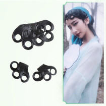 Liger wig small green sideburns bangs 3 flowers stage performance TV series wig Green snake bangs