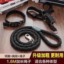 Dog traction rope suit medium large canine special item ring Depasture gold gross Alaska explosion protection dog chain sub