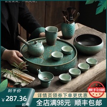 Tianzhou full set of Kung Fu tea set Japanese teapot set Household simple living room retro dry tea NTU