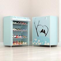Dormitory small simple shoe cabinet home good-looking economical narrow door multi-layer fabric dust-proof shoe shelf