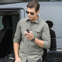 Tactical Shirt Men Loose Display Slim Turncoat Speed Dry Abrasion Resistant Quick Dry Tooling Casual Breathable Outdoor Sport Type