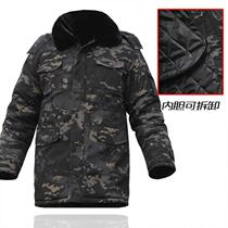 Military cotton coat work thickened mens training anti-winter Labor Protection short short cotton-padded clothing winter security coat