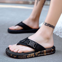  Mens slippers 2020 summer new Korean flip-flops fashion outer wear thick-soled non-slip personalized beach sandals