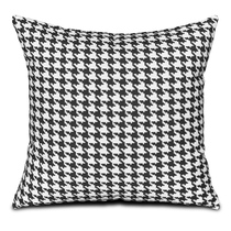 Thousand bird grid pillow cotton and linen living room sofa cushion Nordic modern ins pillow double-sided pillow case can be customized