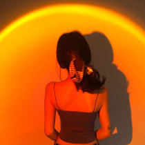 Net red robot sunset light mini photo atmosphere light sunset light projection light sunset light