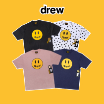 DREW HOUSE MASCOT Justin Bieber men and women have the same high street FOG smiley face short sleeve T-shirt wave