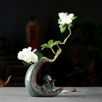 Gothic kiln tea pet little monk ornaments tea ceremony accessories Zen tea room tea table decorations Bo ancient shelf flower decoration