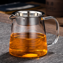 Non-craftsman glass Road cup tea leak integrated Set thick heat-resistant tea divider filter male Cup kung fu tea set accessories