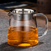 Non-craftsman glass Road cup tea leak integrated Set thick heat-resistant tea divider filter male Cup kung fu tea set accessories