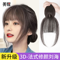  3d French air bangs wig female head hair replacement natural incognito simulation wig piece cover white hair fake bangs