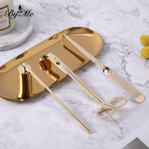 Simple and light luxury creative candle care tool set aromatherapy candle extinguishing bell candle scissors niche special household convenience