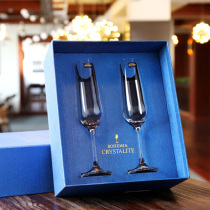 Czech imported BOHEMIA champagne glass crystal goblet Wine Wine Glass Festival gift box