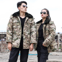 Military cotton coat mens winter thickened military fans camouflage cotton coat northeast labor insurance big cotton padded jacket women long cotton-proof cold