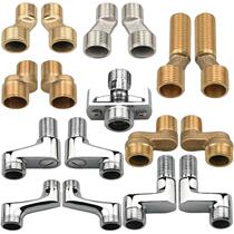 Shower corner curved angle universal curved foot short curved angle joint tee bathroom accessories mixed water check valve adjustment screw
