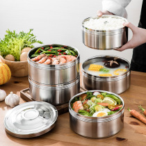 Multi-person use large capacity multi-layer stainless steel insulated lunch box super large lunch box split portable rice bucket