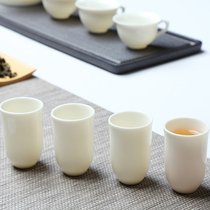 DeHua white porcelain smell cup set ceramic single Cup kung fu tea ceremony tea ceremony tea accessories tea cup tea cup special offer