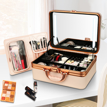 With makeup artist professional cosmetic case portable portable cosmetic case with lamp 2021 new premium cosmetic case