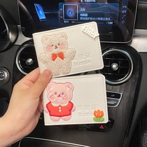 Motor vehicle drivers license leather case female personality creative couples cute driving license protection cover two in one