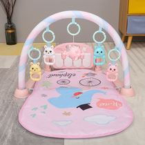  Five-month-old baby with toys pedal piano fitness frame Lying on the pedal is active for 100 days full moon play benefit