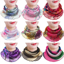 Spring and summer new variety of silk scarves sunscreen and sunshade scarf fashion all-match ear-hanging scarf neck guard neck cover mask