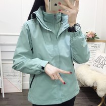 Special outdoor sports jacket men and women three-in-one detachable waterproof and breathable warm mountaineering suit tide group purchase