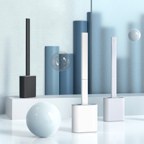 Silicone toilet brush no dead corner washing toilet cleaning brush toilet artifact wall-mounted toilet cleaning brush