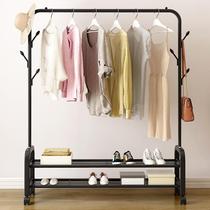 Clothes Hanger Floor Home Bedroom Single Lever Cool Hanging Hanger Sub Easy Dorm Room Sunning Room Sunning Clothing Cap Rack