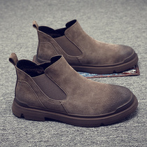 Net red spring new tooling Martin boots Mens Inn Wind Short boots Mens shoes boots in the summer Chelsea boot tide