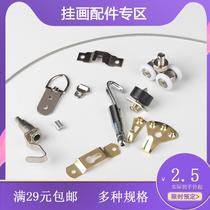 Calligraphy and painting hanging strip hanging rope rope painting exhibition steel wire hanging wire rope stainless steel hook exhibition hook pendant