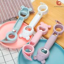 Creative four-in-one Multi-purpose bear bottle opener beverage cans beer screwdriver can opener to protect nail art