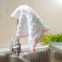 Wiping cloth kitchen dishwashing cloth pure cotton yarn strong water absorption no oil no hair easy to clean dormitory good things soft and durable