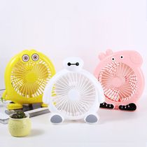 Mini USB Charging Peggy White Cartoon Fan 1 3 Desktop Household Student Dormitory Mute Fan