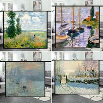 Custom Monet Decal Church Glass Sticker Color Vintage Bathroom Decoration Glass Film Window Window Decal